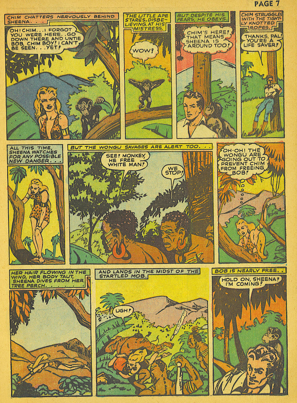 Read online Sheena, Queen of the Jungle (1942) comic -  Issue #1 - 8