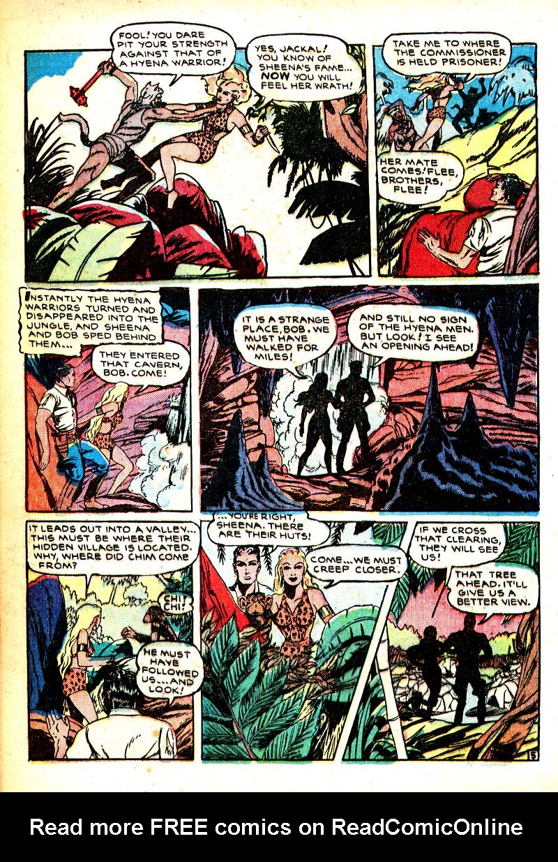 Read online Sheena, Queen of the Jungle (1942) comic -  Issue #8 - 21