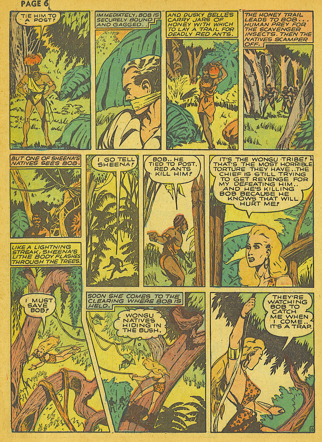 Read online Sheena, Queen of the Jungle (1942) comic -  Issue #1 - 7