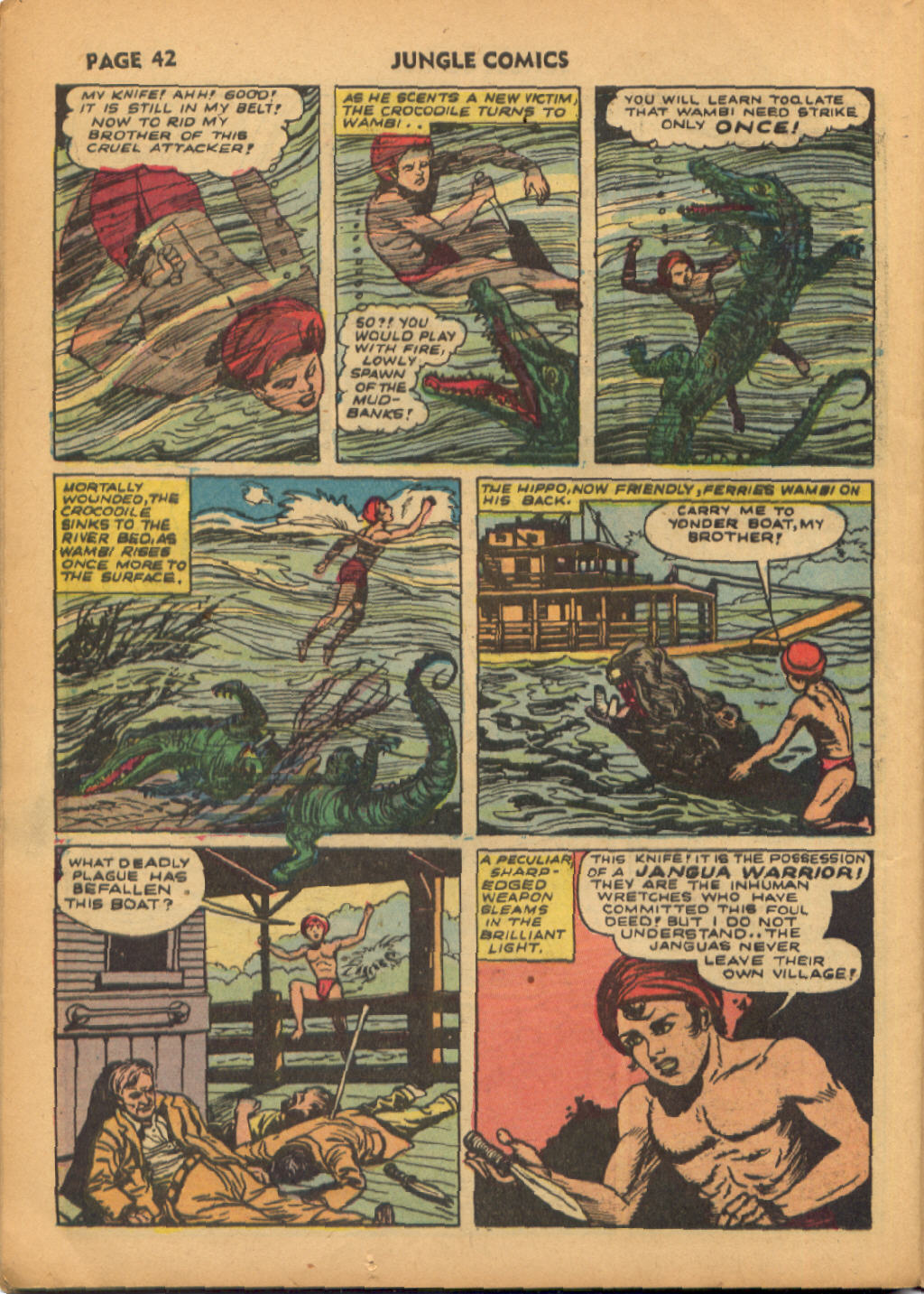 Read online Jungle Comics comic -  Issue #38 - 43