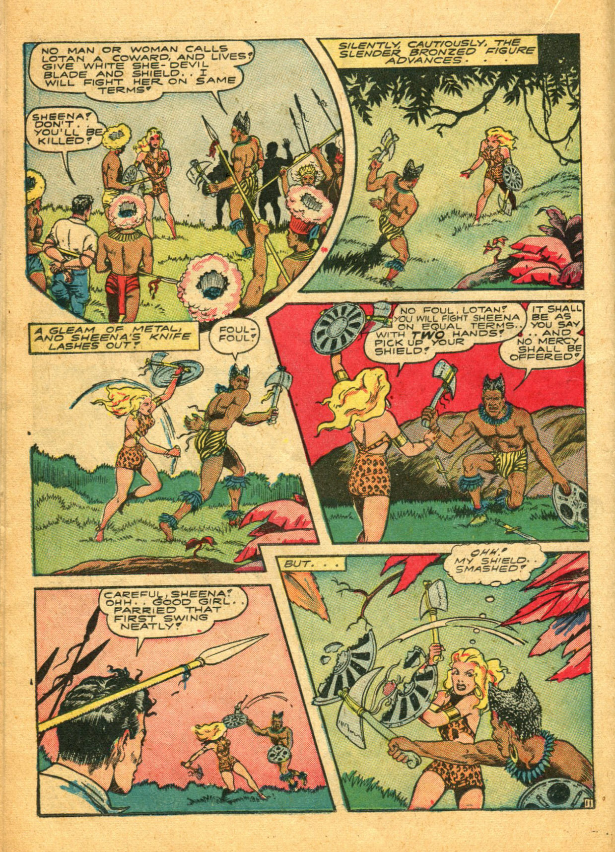 Read online Sheena, Queen of the Jungle (1942) comic -  Issue #5 - 24