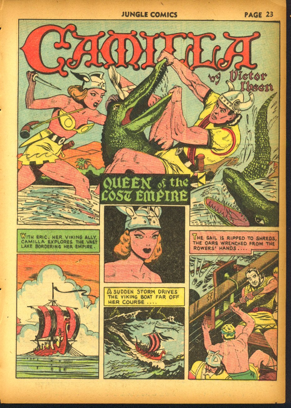 Read online Jungle Comics comic -  Issue #19 - 25