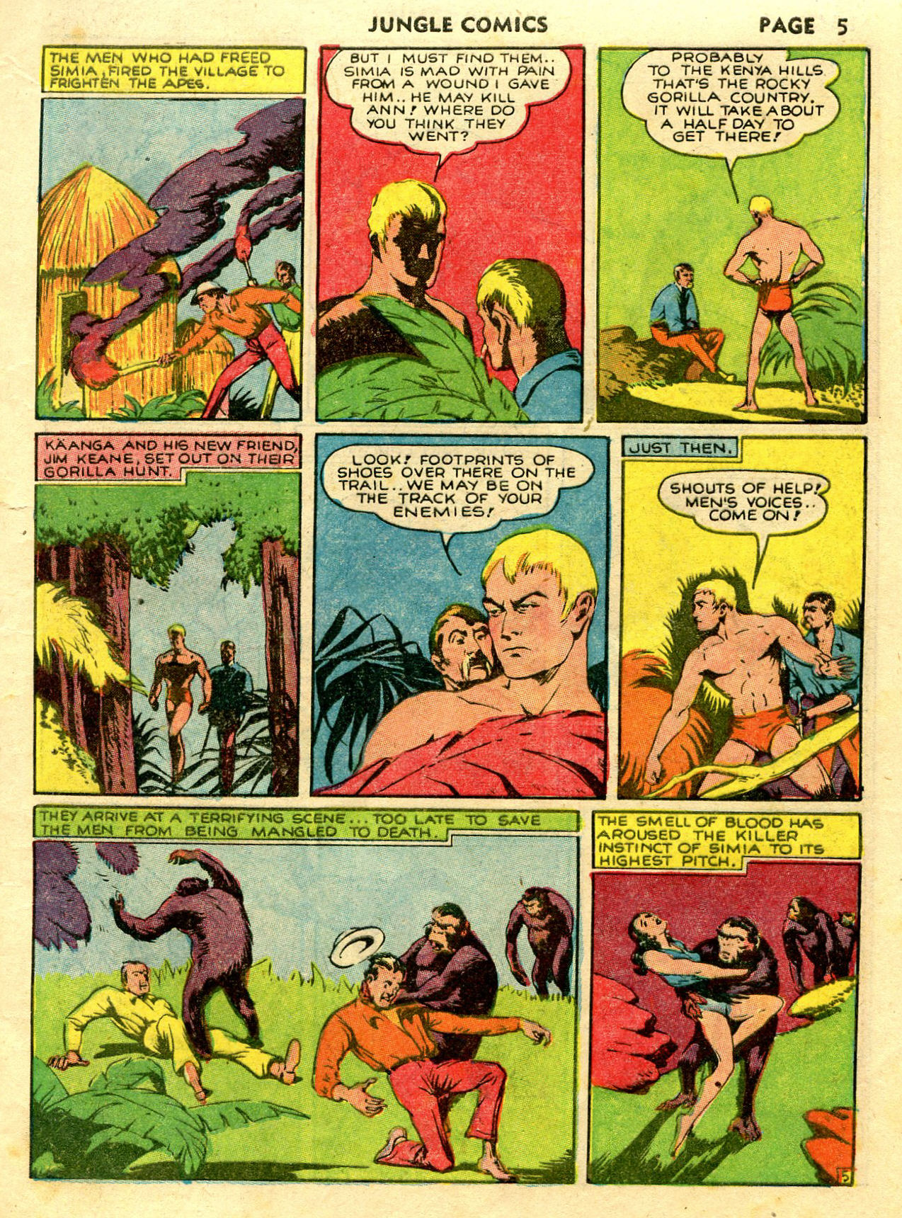 Read online Jungle Comics comic -  Issue #14 - 7