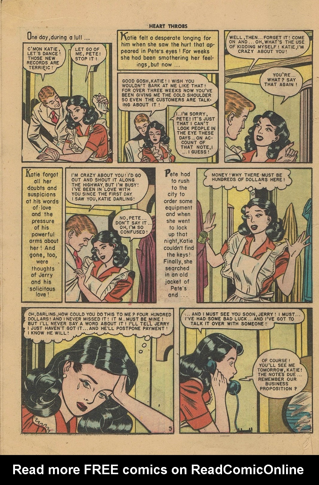 Read online Heart Throbs comic -  Issue #6 - 16