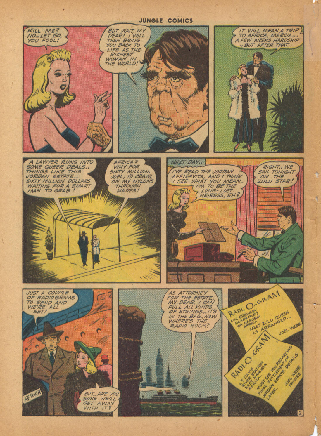 Read online Jungle Comics comic -  Issue #44 - 50