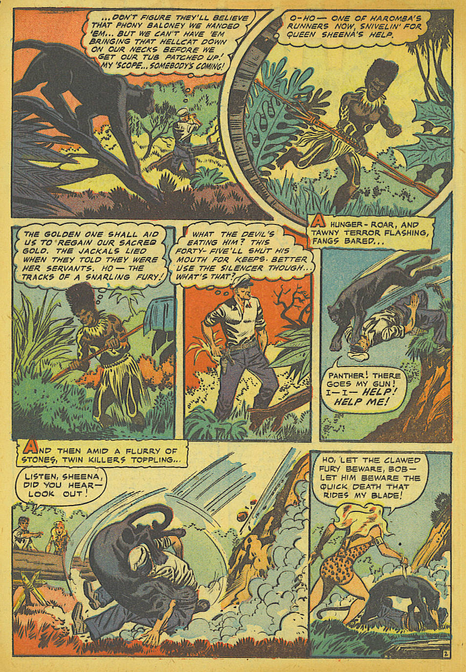 Read online Sheena, Queen of the Jungle (1942) comic -  Issue #10 - 16