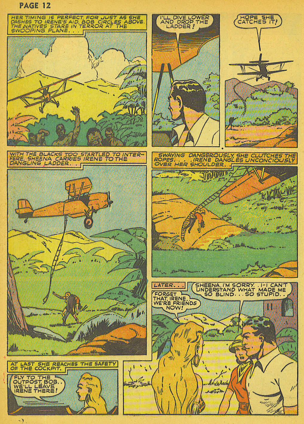 Read online Sheena, Queen of the Jungle (1942) comic -  Issue #1 - 13