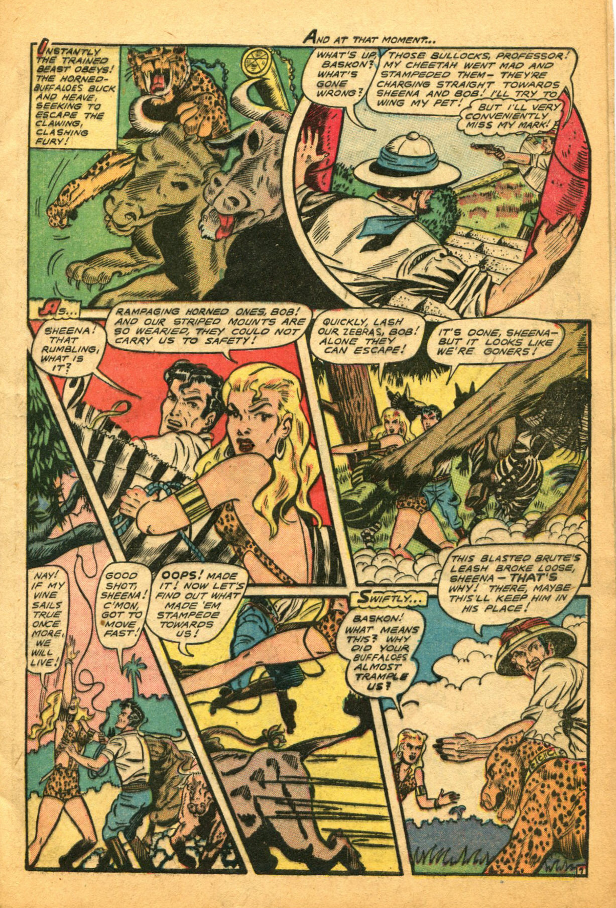 Read online Sheena, Queen of the Jungle (1942) comic -  Issue #5 - 9
