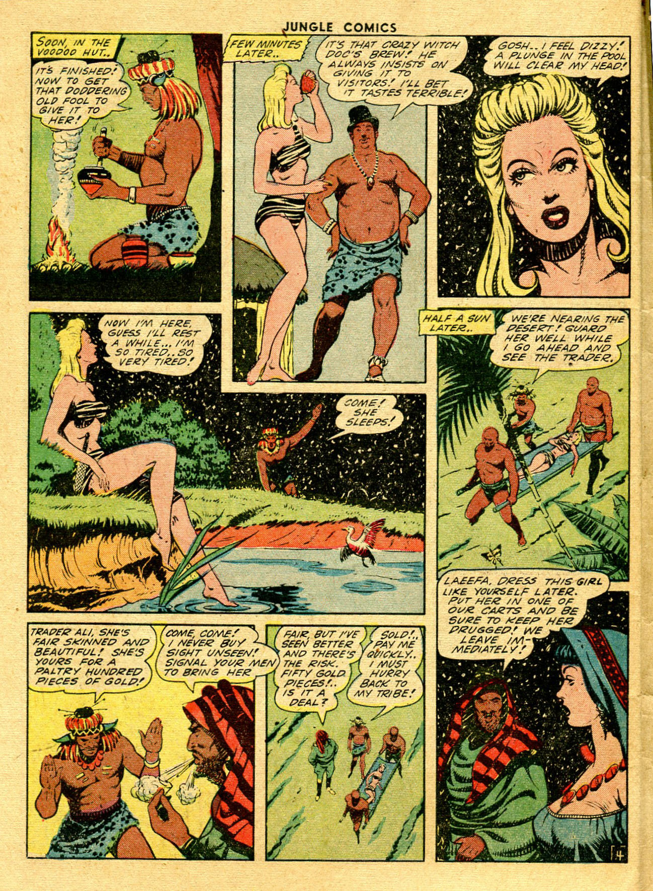 Read online Jungle Comics comic -  Issue #46 - 52