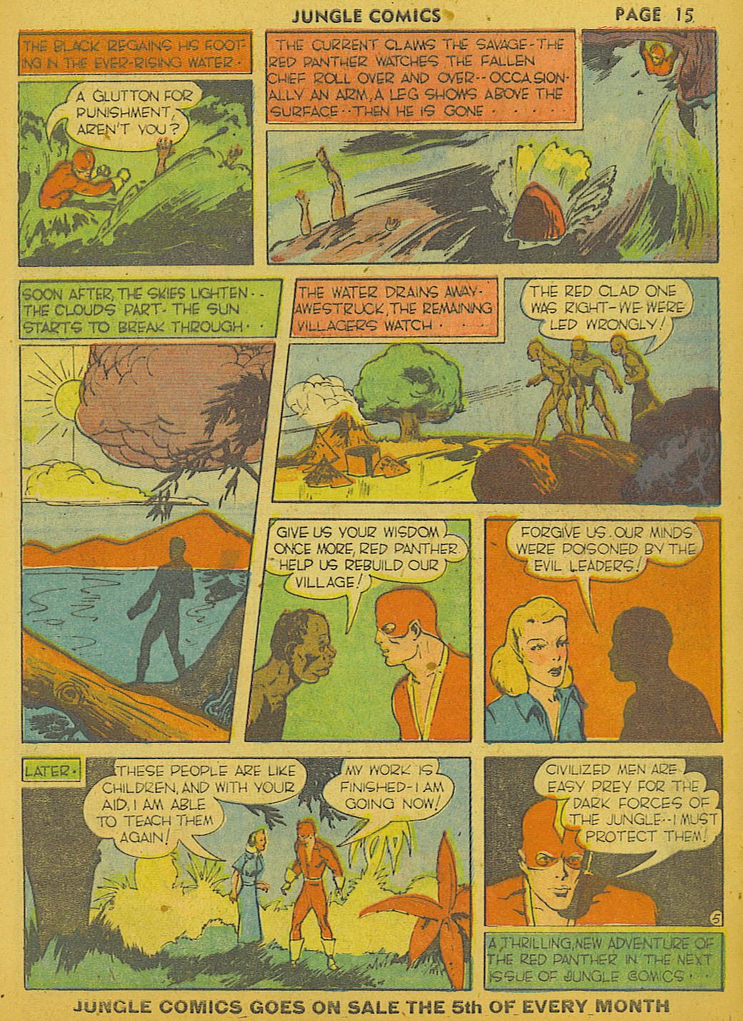 Read online Jungle Comics comic -  Issue #8 - 17