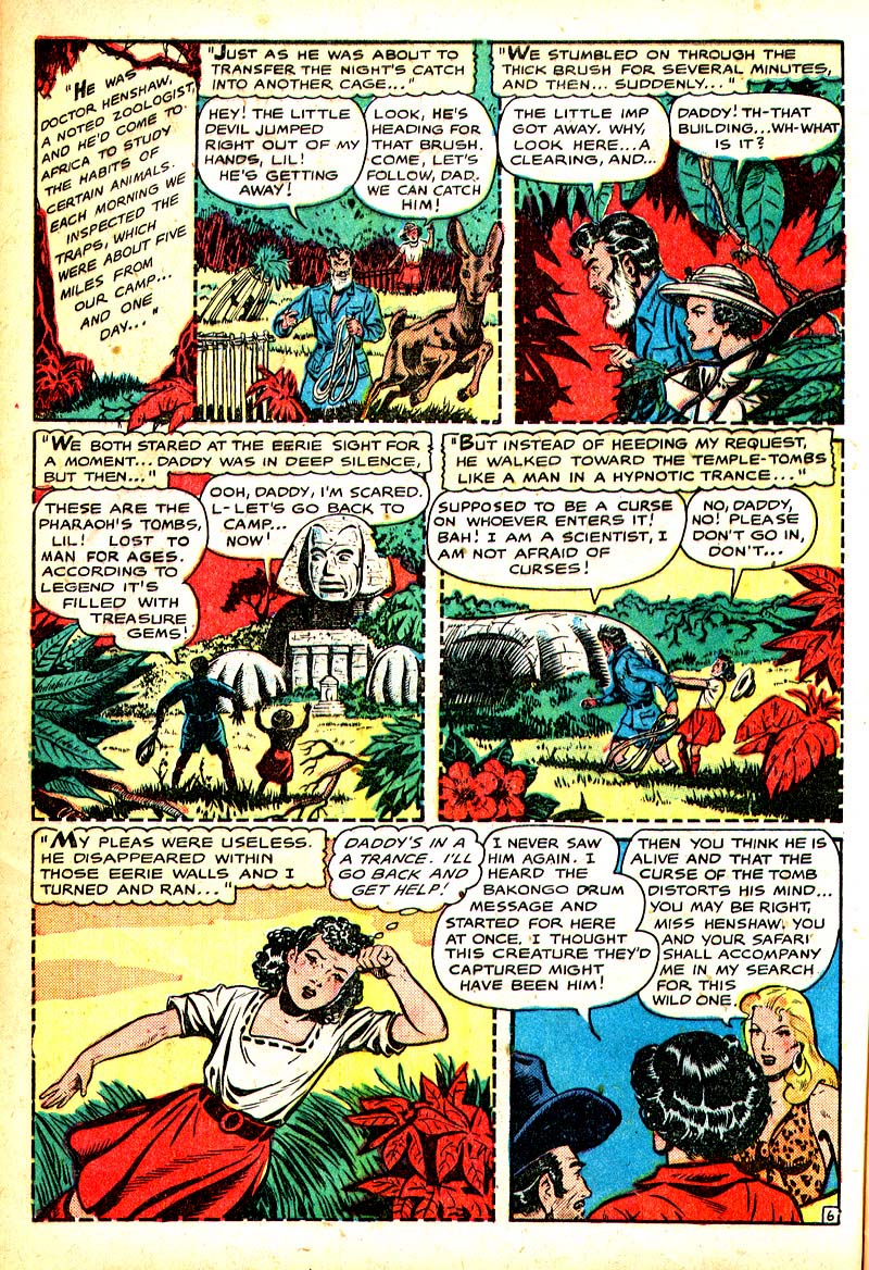 Read online Sheena, Queen of the Jungle (1942) comic -  Issue #8 - 9