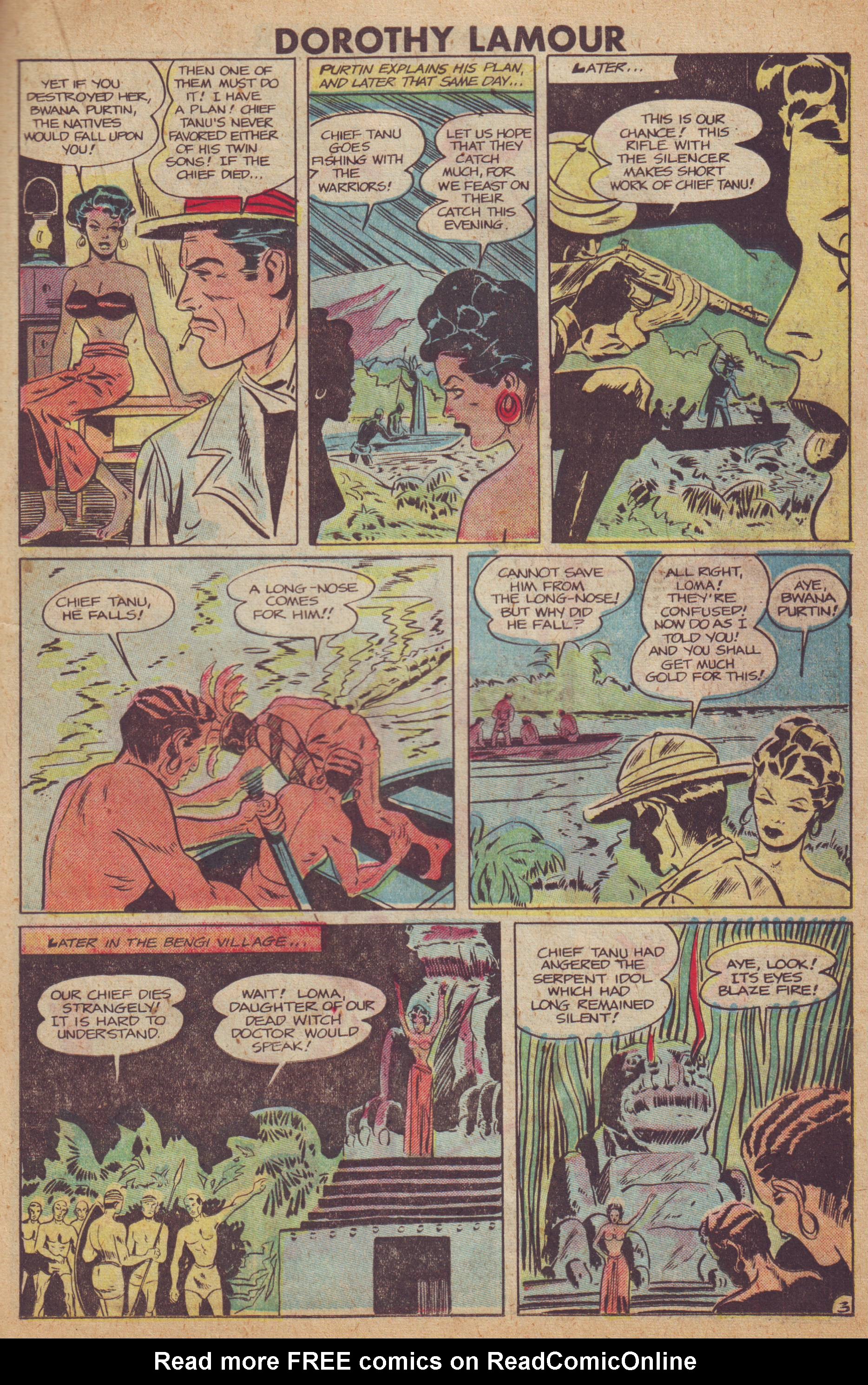 Read online Dorothy Lamour Jungle Princess comic -  Issue #3 - 15