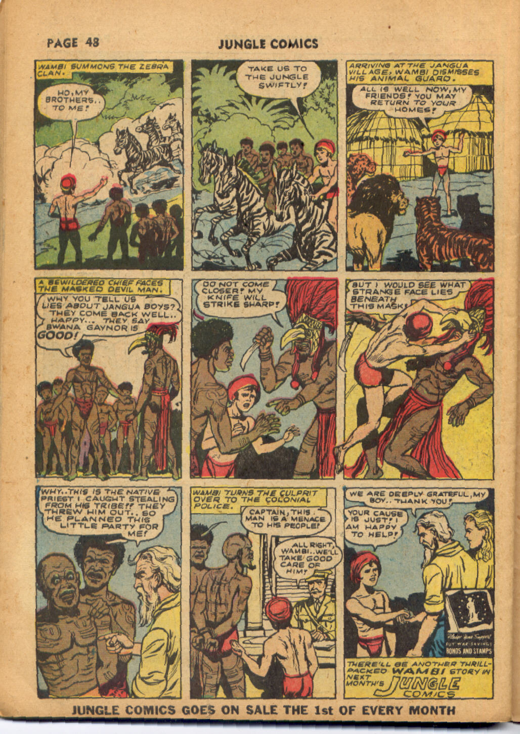 Read online Jungle Comics comic -  Issue #38 - 49