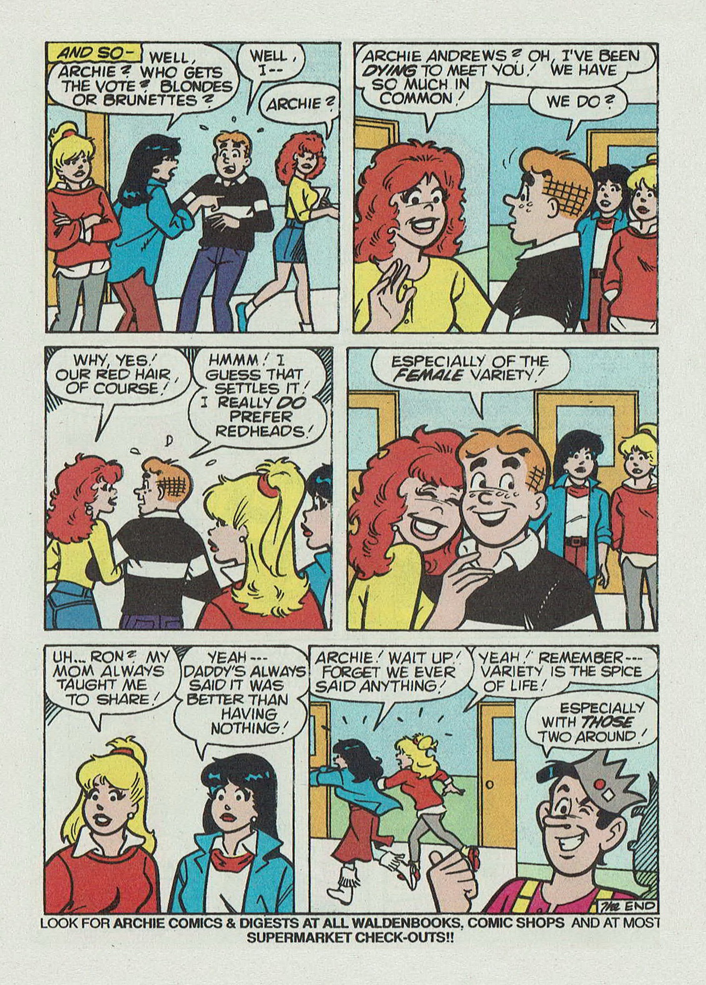 Read online Betty and Veronica Digest Magazine comic -  Issue #59 - 96