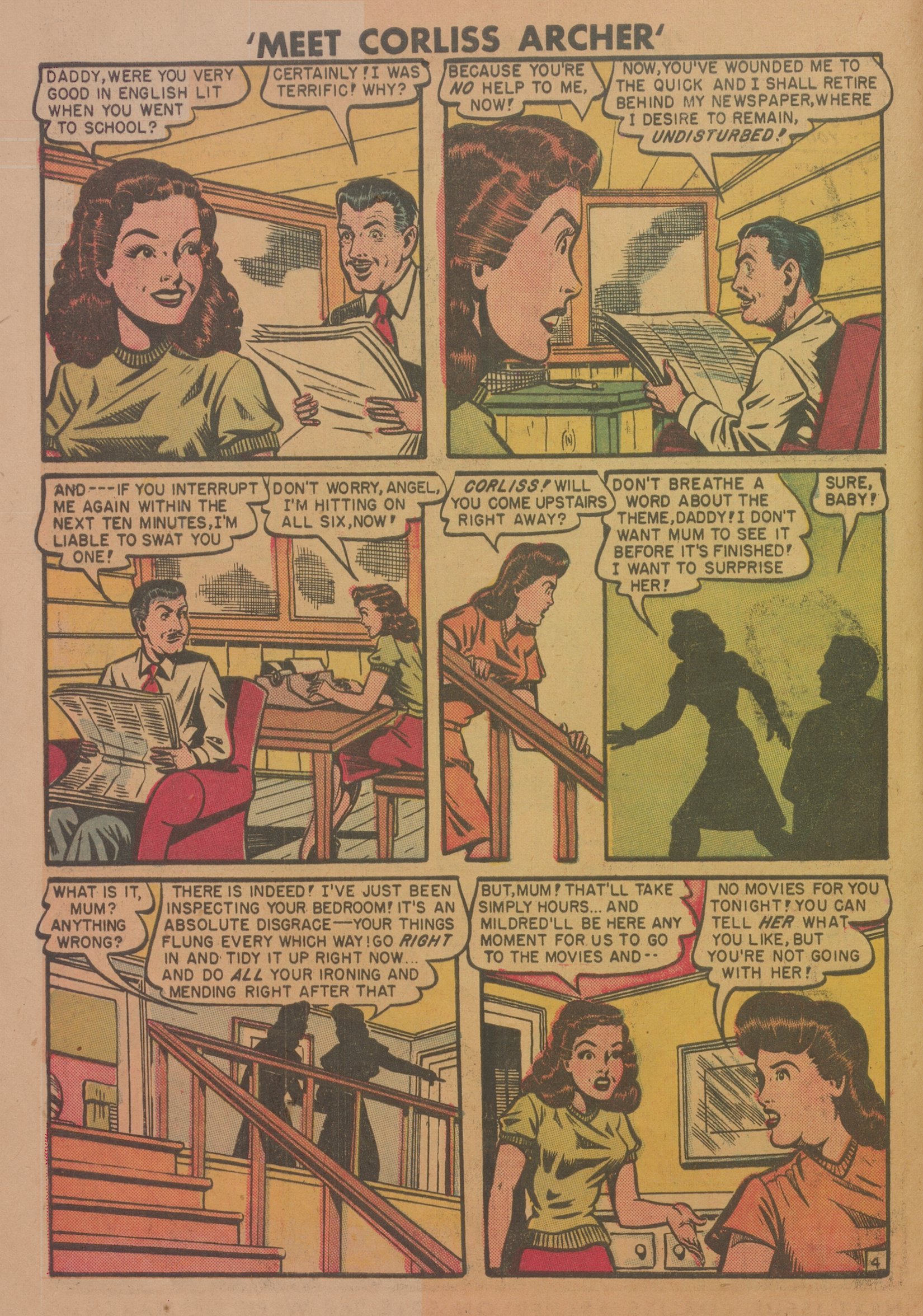 Read online Meet Corliss Archer comic -  Issue #1 - 6