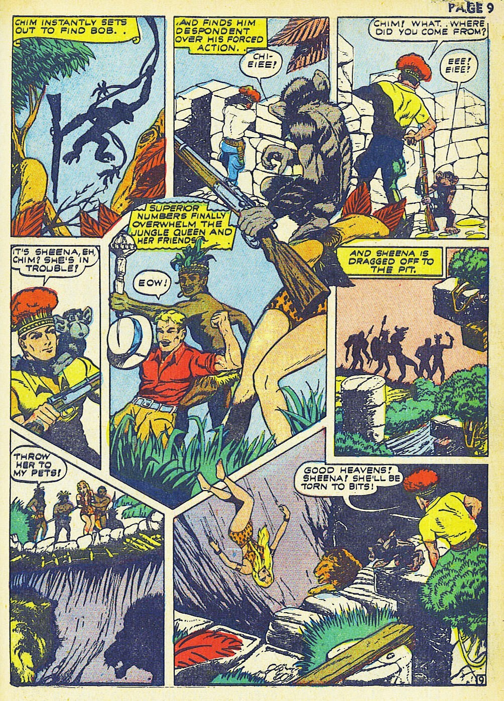 Read online Sheena, Queen of the Jungle (1942) comic -  Issue #2 - 11