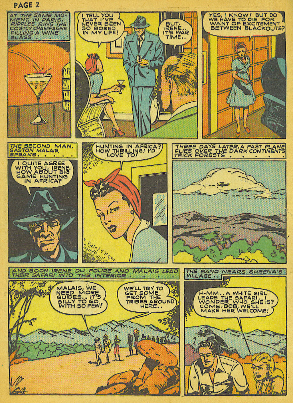 Read online Sheena, Queen of the Jungle (1942) comic -  Issue #1 - 3