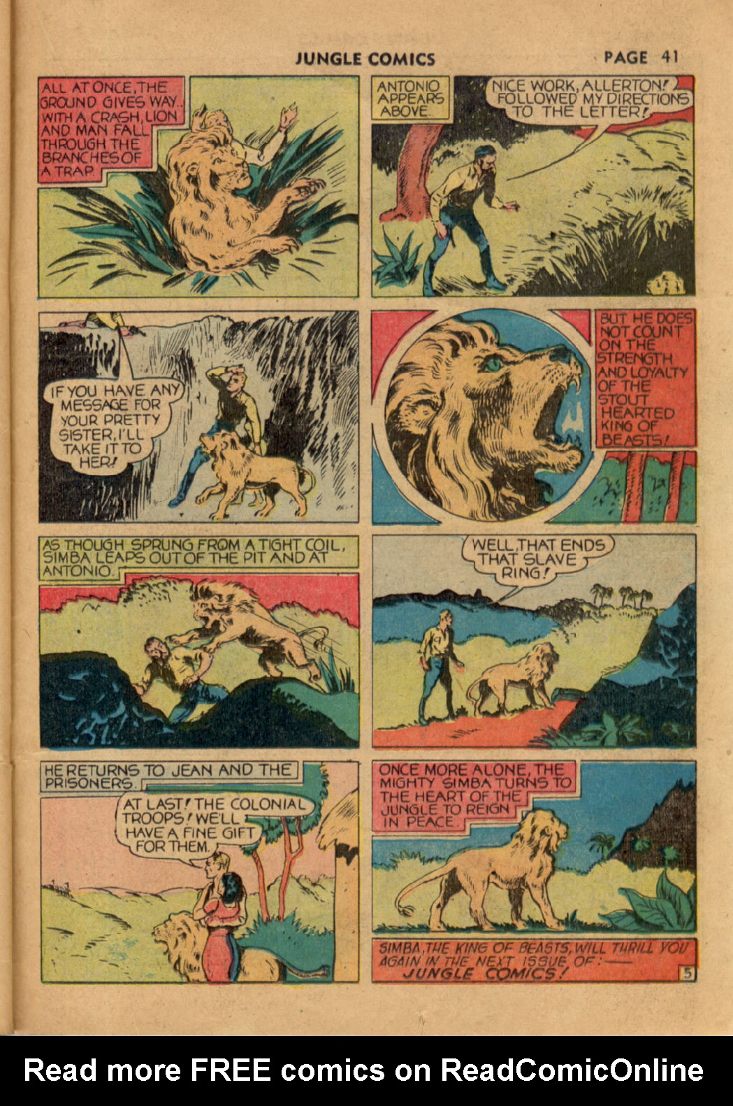 Read online Jungle Comics comic -  Issue #9 - 41