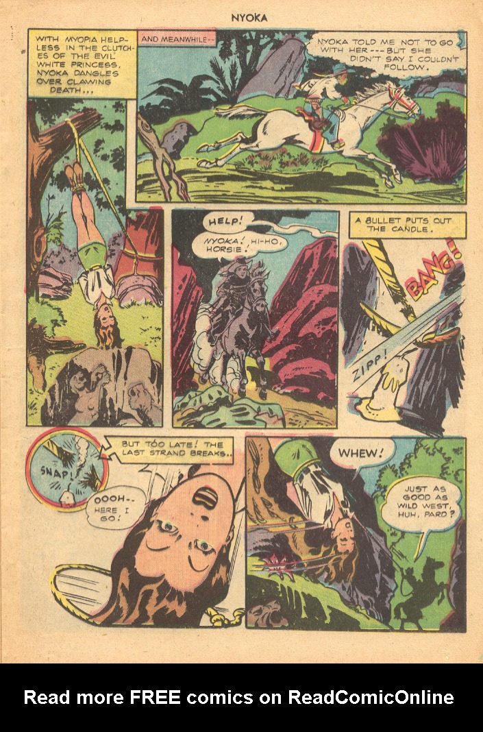 Read online Nyoka the Jungle Girl (1945) comic -  Issue #12 - 13