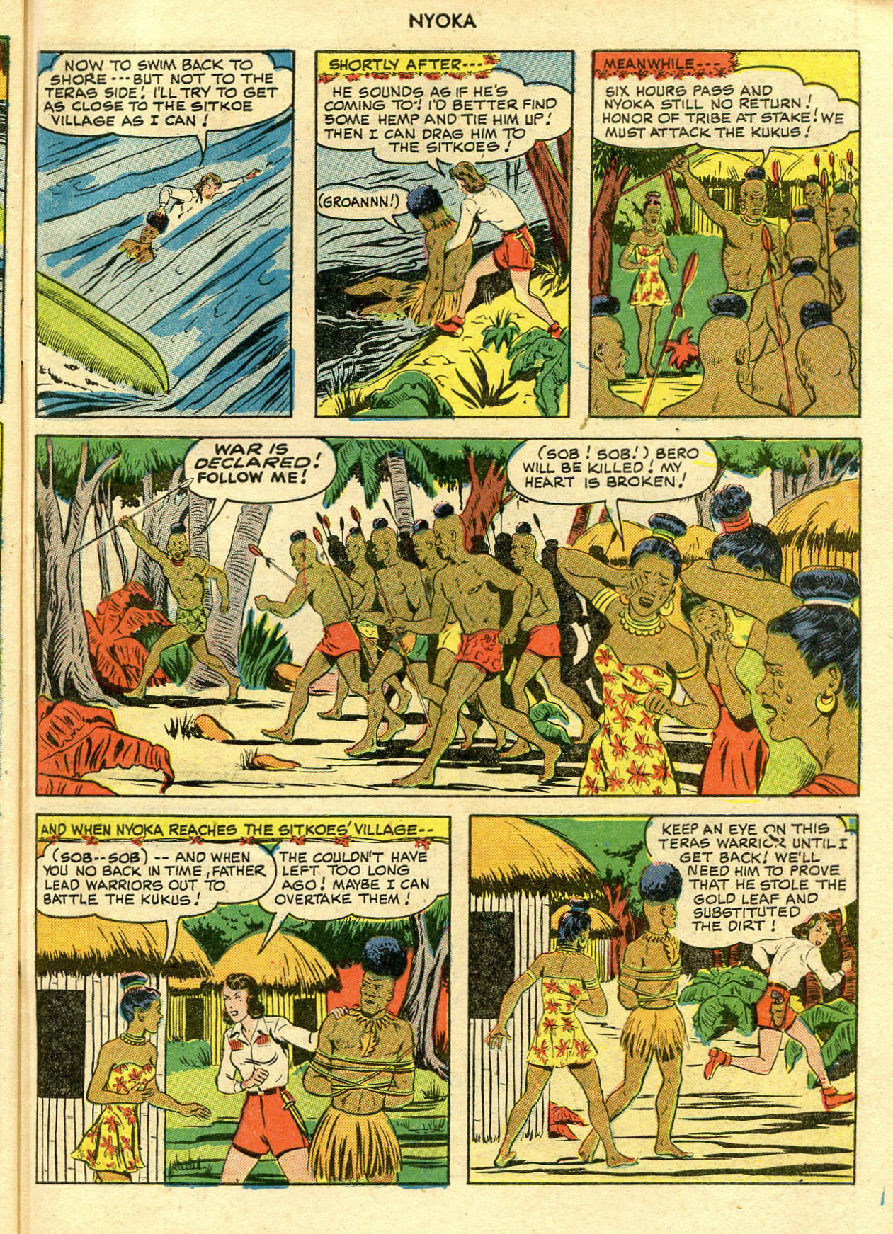 Read online Nyoka the Jungle Girl (1945) comic -  Issue #45 - 47