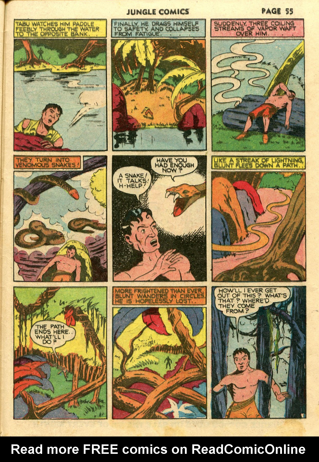 Read online Jungle Comics comic -  Issue #14 - 57