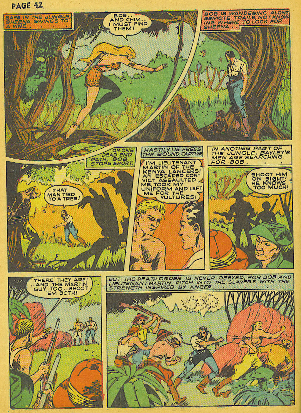 Read online Sheena, Queen of the Jungle (1942) comic -  Issue #1 - 42