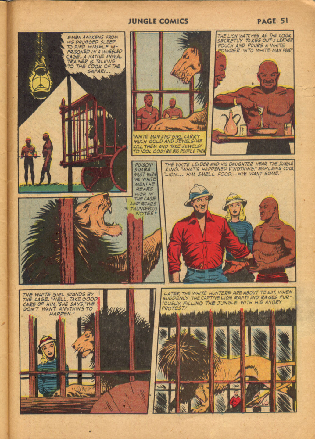 Read online Jungle Comics comic -  Issue #38 - 52