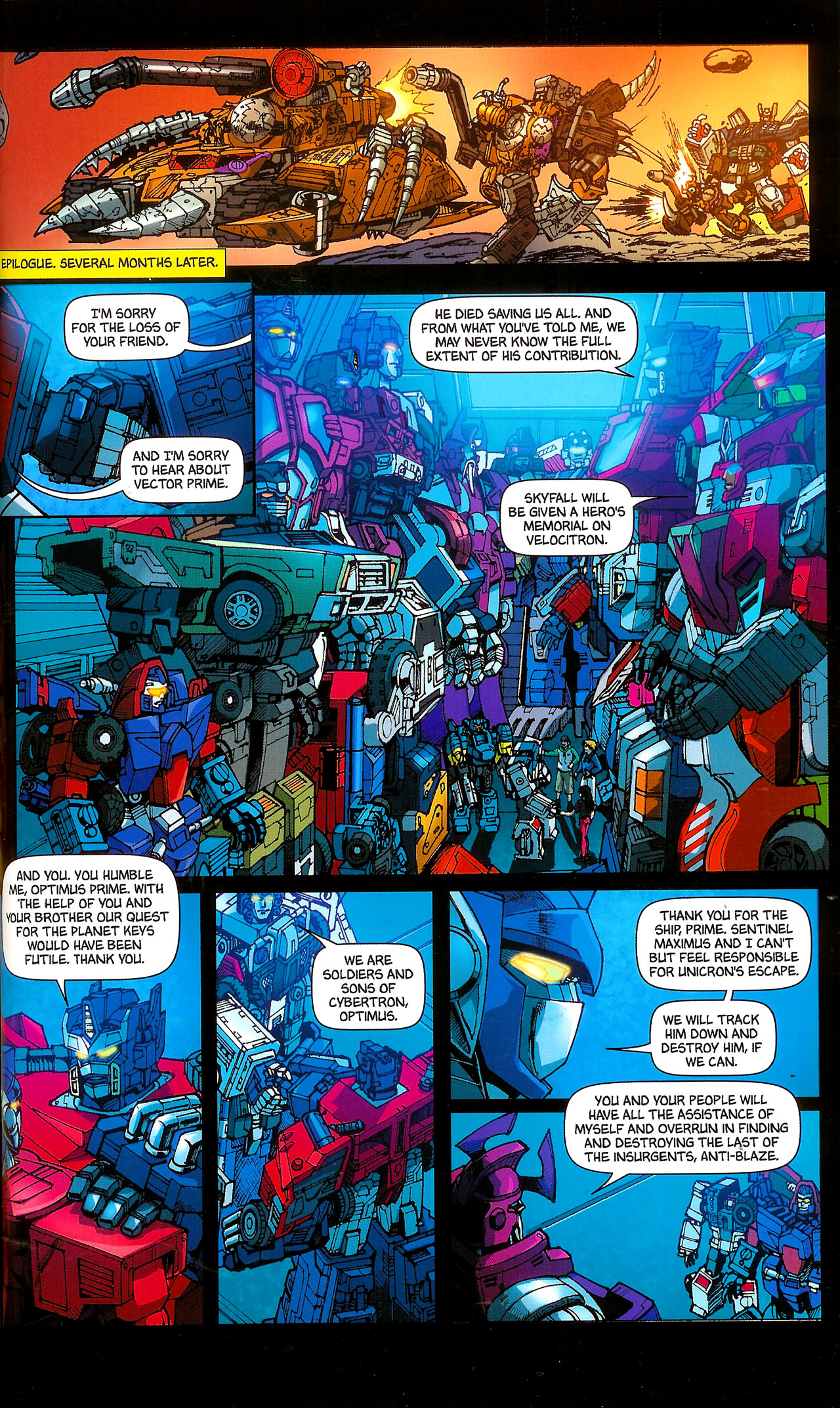 Read online Transformers: Cybertron: Balancing Act comic -  Issue # TPB - 75
