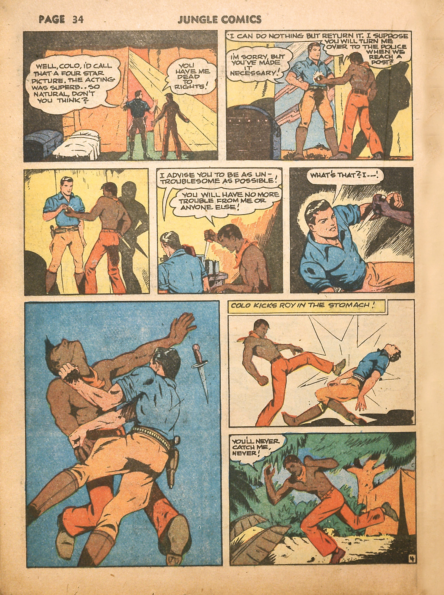 Read online Jungle Comics comic -  Issue #16 - 36