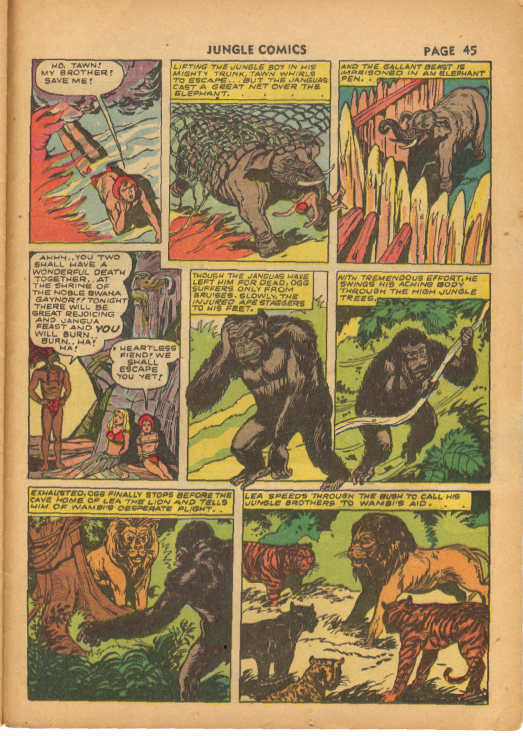 Read online Jungle Comics comic -  Issue #38 - 46