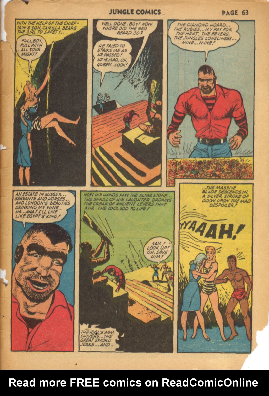 Read online Jungle Comics comic -  Issue #38 - 64