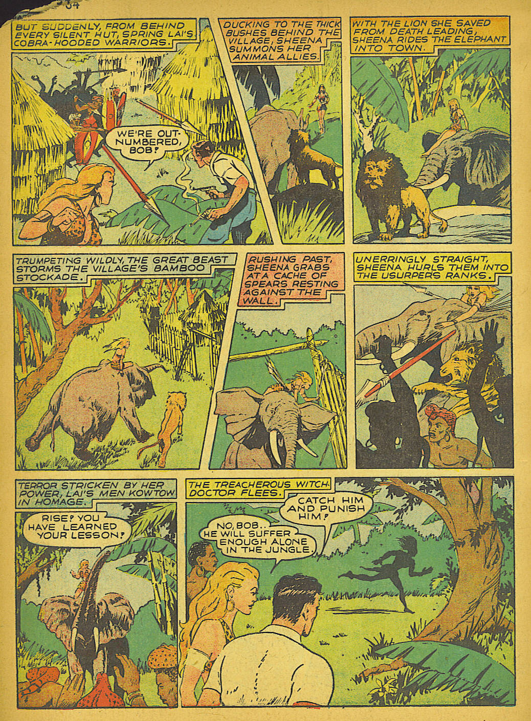 Read online Sheena, Queen of the Jungle (1942) comic -  Issue #1 - 63