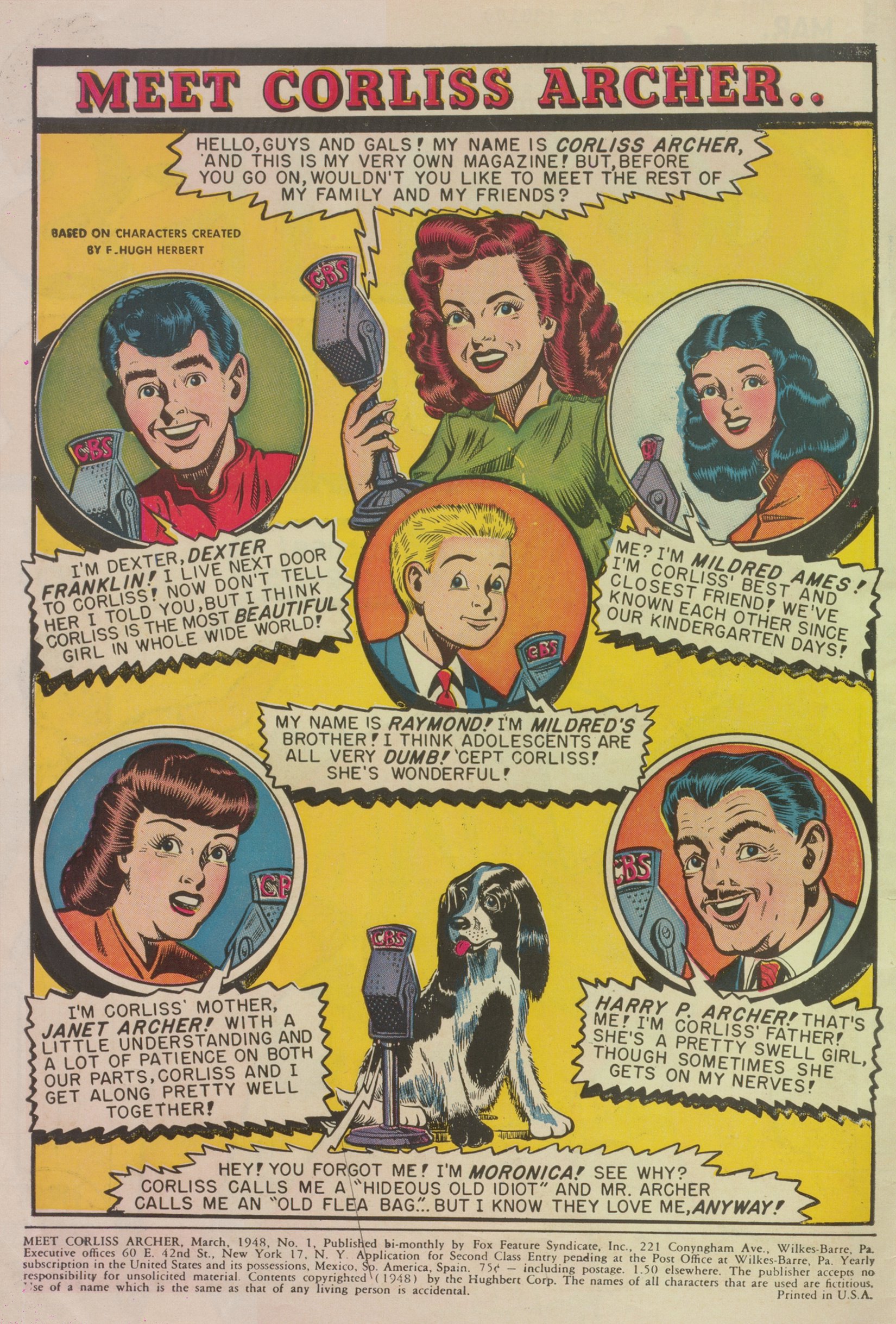Read online Meet Corliss Archer comic -  Issue #1 - 2