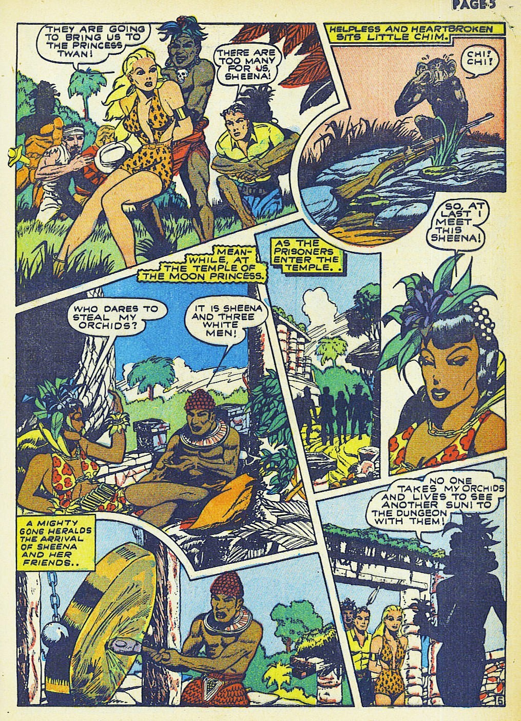 Read online Sheena, Queen of the Jungle (1942) comic -  Issue #2 - 7