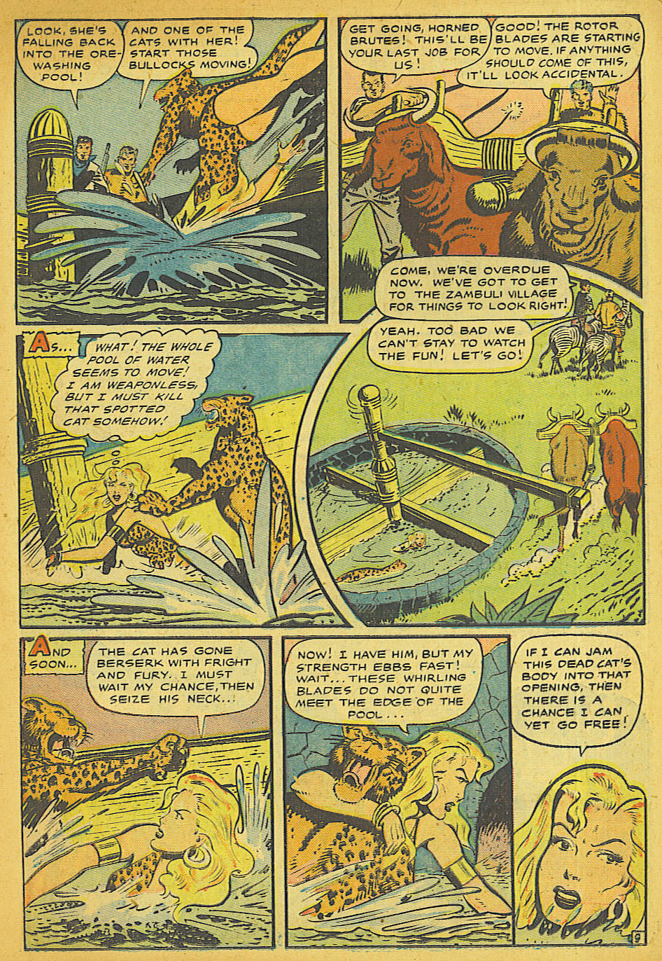 Read online Sheena, Queen of the Jungle (1942) comic -  Issue #10 - 11