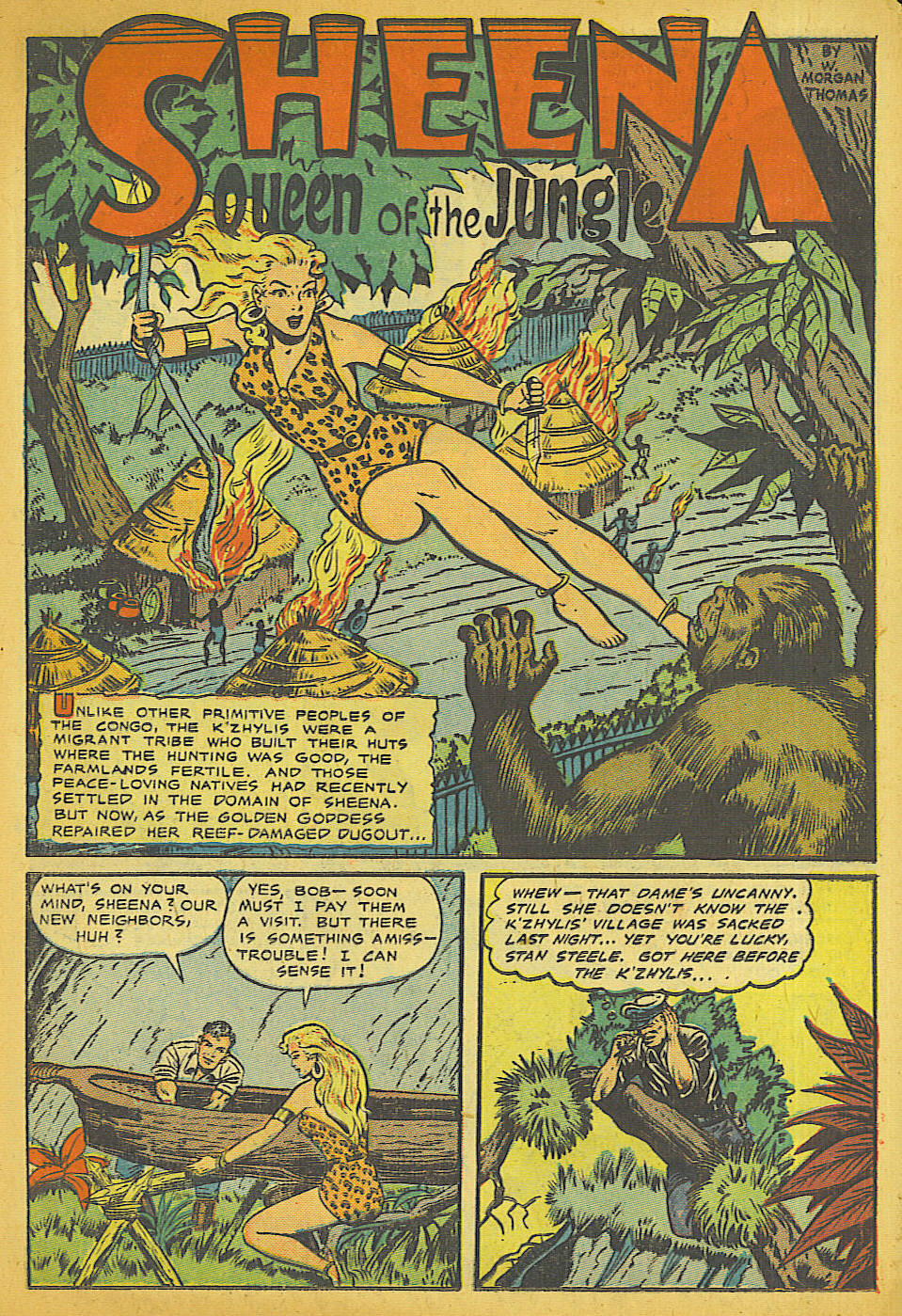 Read online Sheena, Queen of the Jungle (1942) comic -  Issue #10 - 15