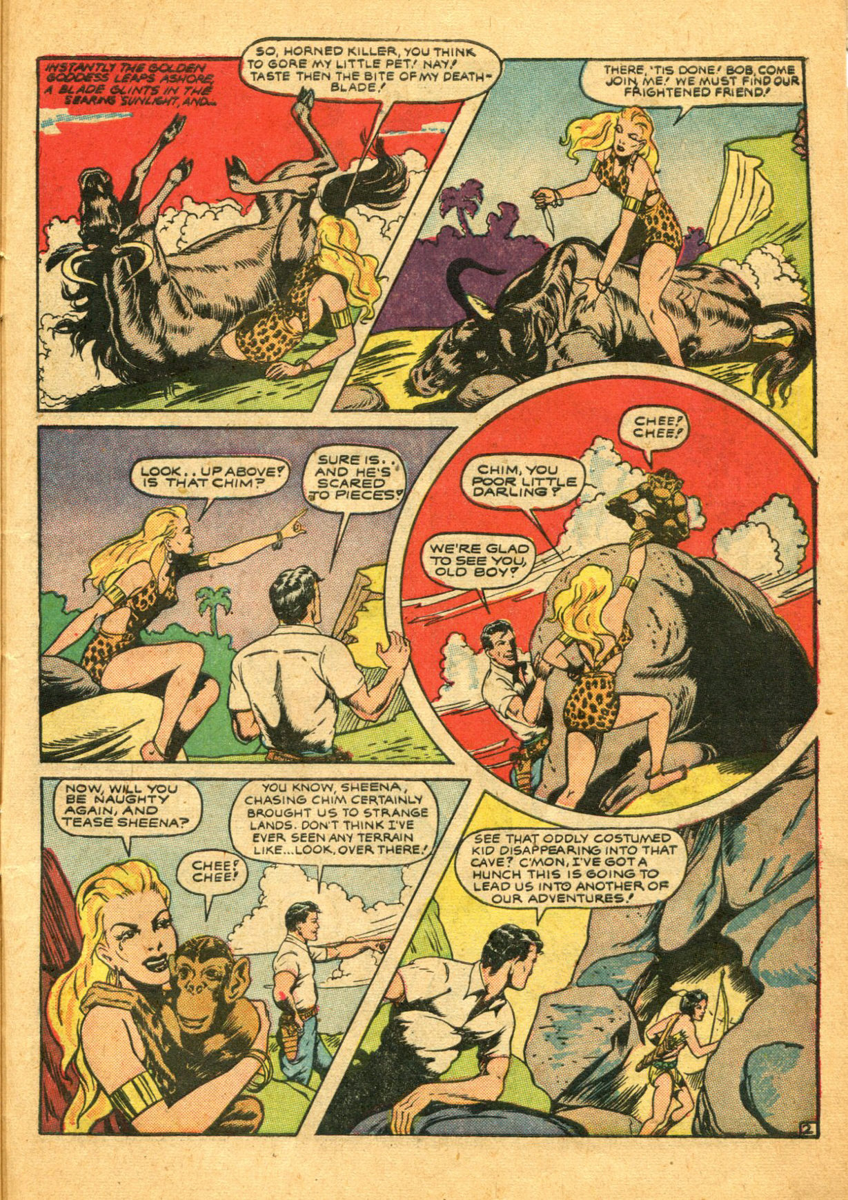 Read online Sheena, Queen of the Jungle (1942) comic -  Issue #5 - 41