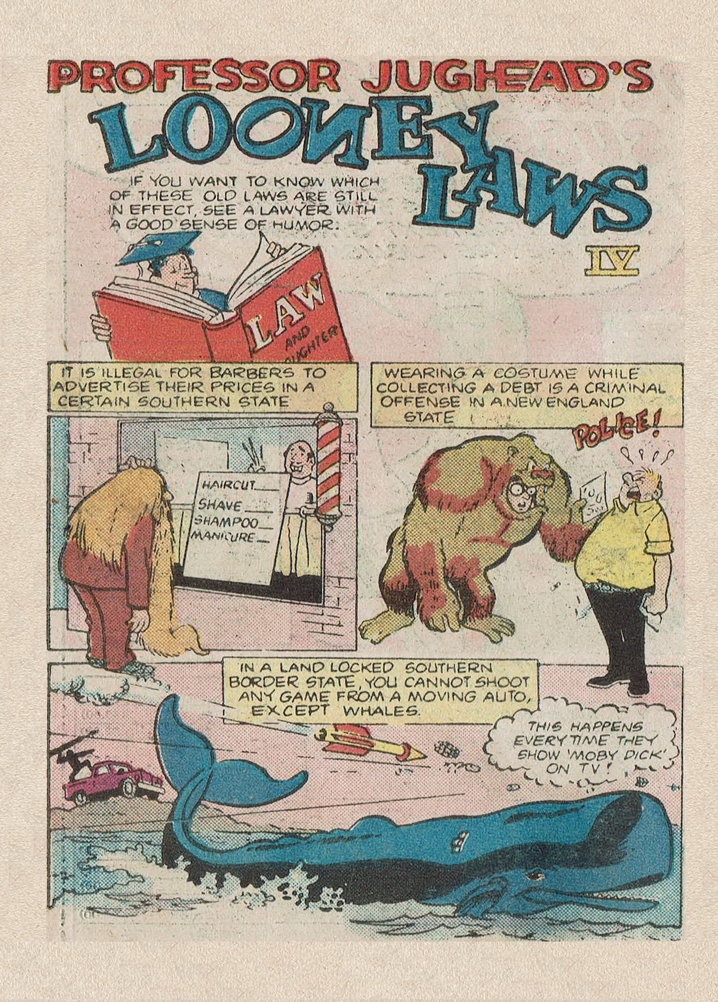 Read online Jughead Jones Comics Digest comic -  Issue #49 - 122