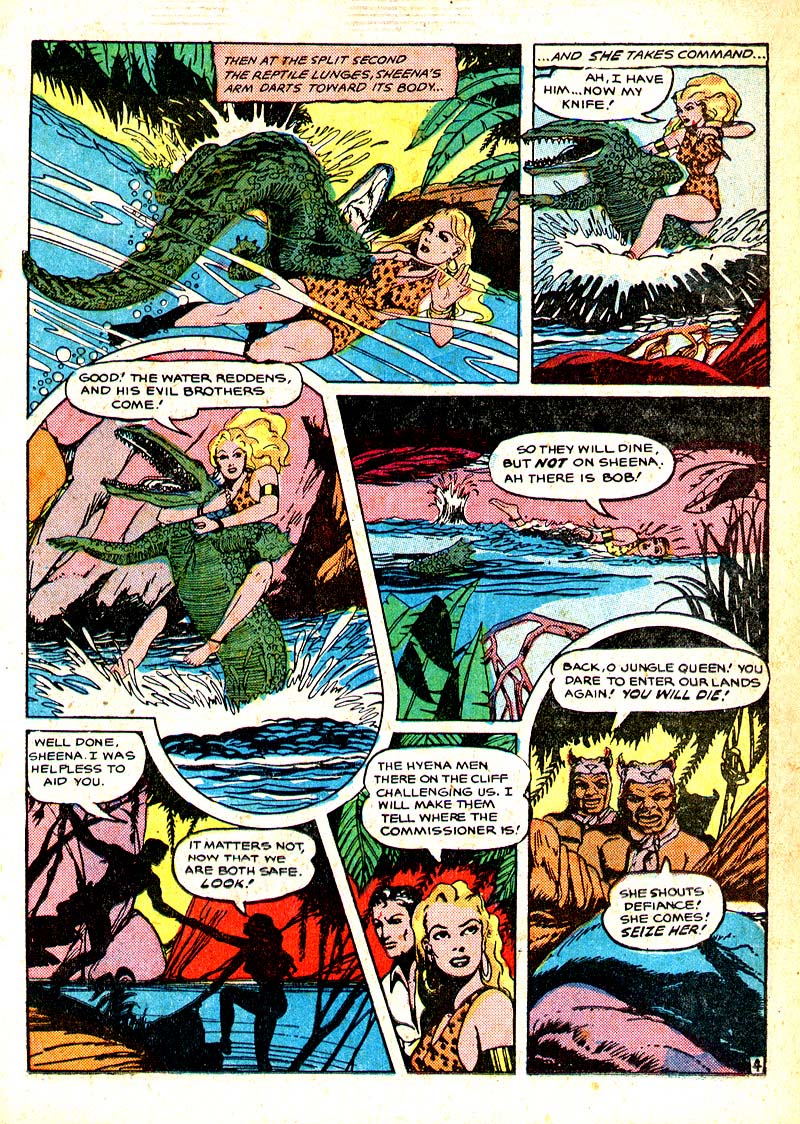 Read online Sheena, Queen of the Jungle (1942) comic -  Issue #8 - 20