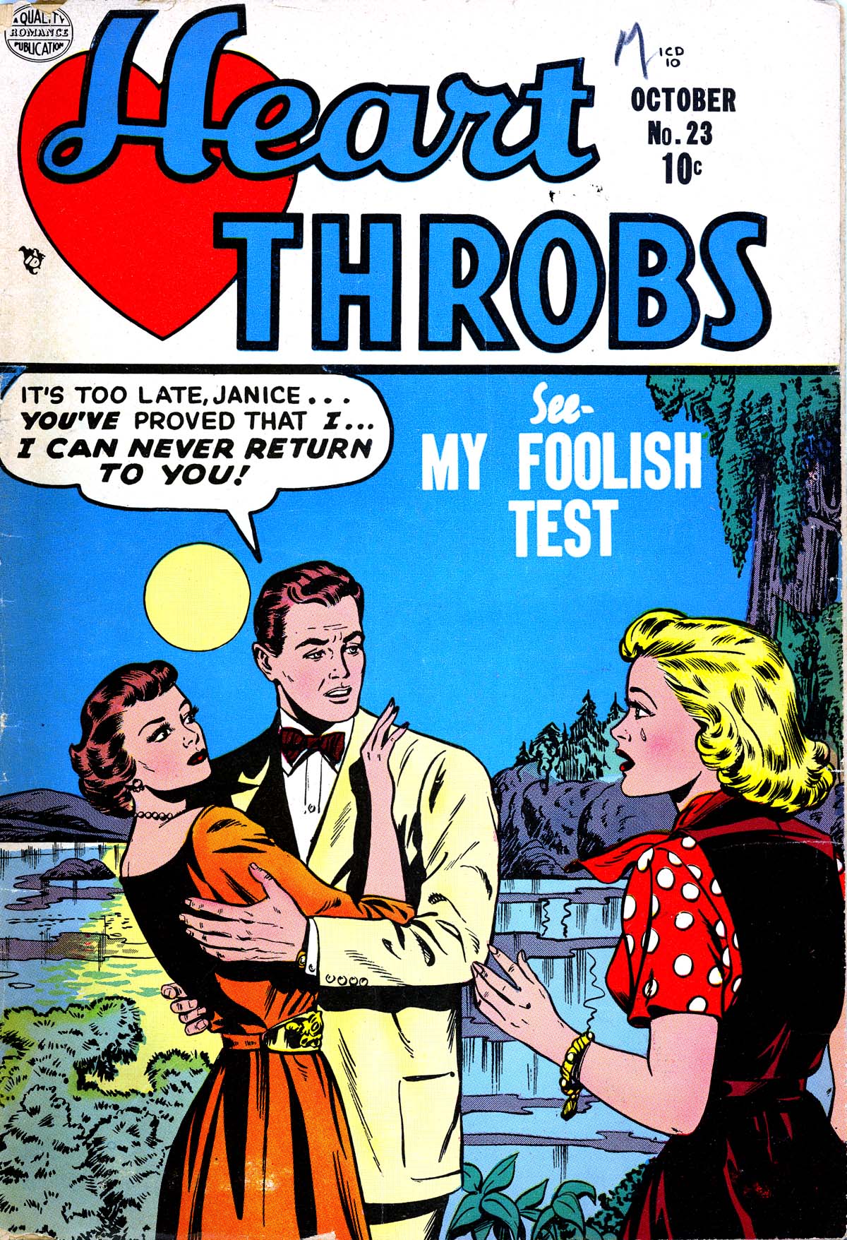 Read online Heart Throbs comic -  Issue #23 - 1