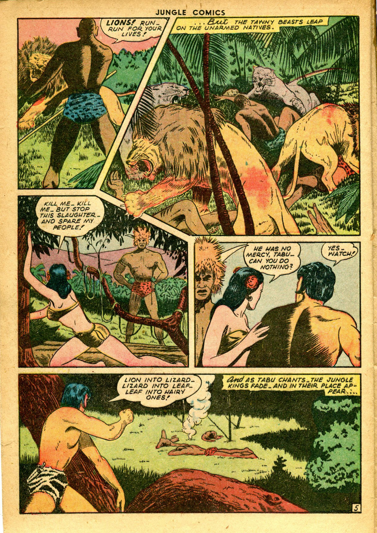 Read online Jungle Comics comic -  Issue #65 - 34