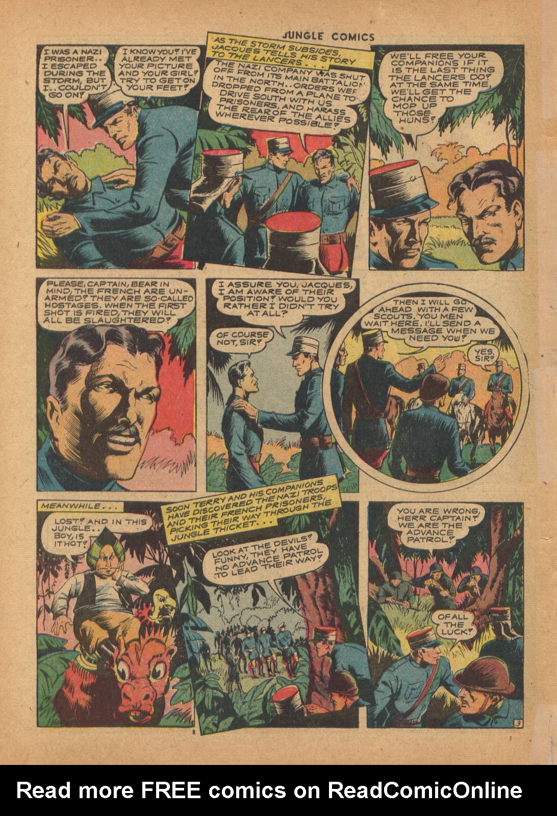 Read online Jungle Comics comic -  Issue #44 - 46