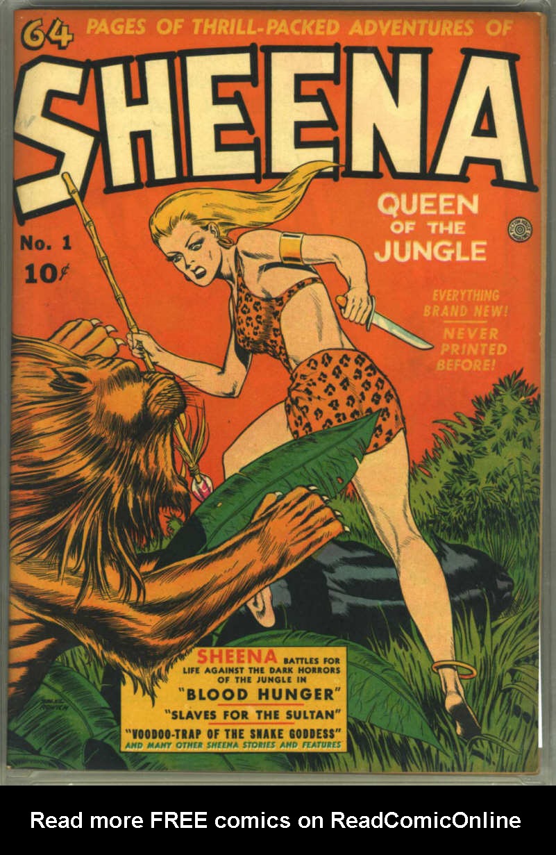 Read online Sheena, Queen of the Jungle (1942) comic -  Issue #1 - 1