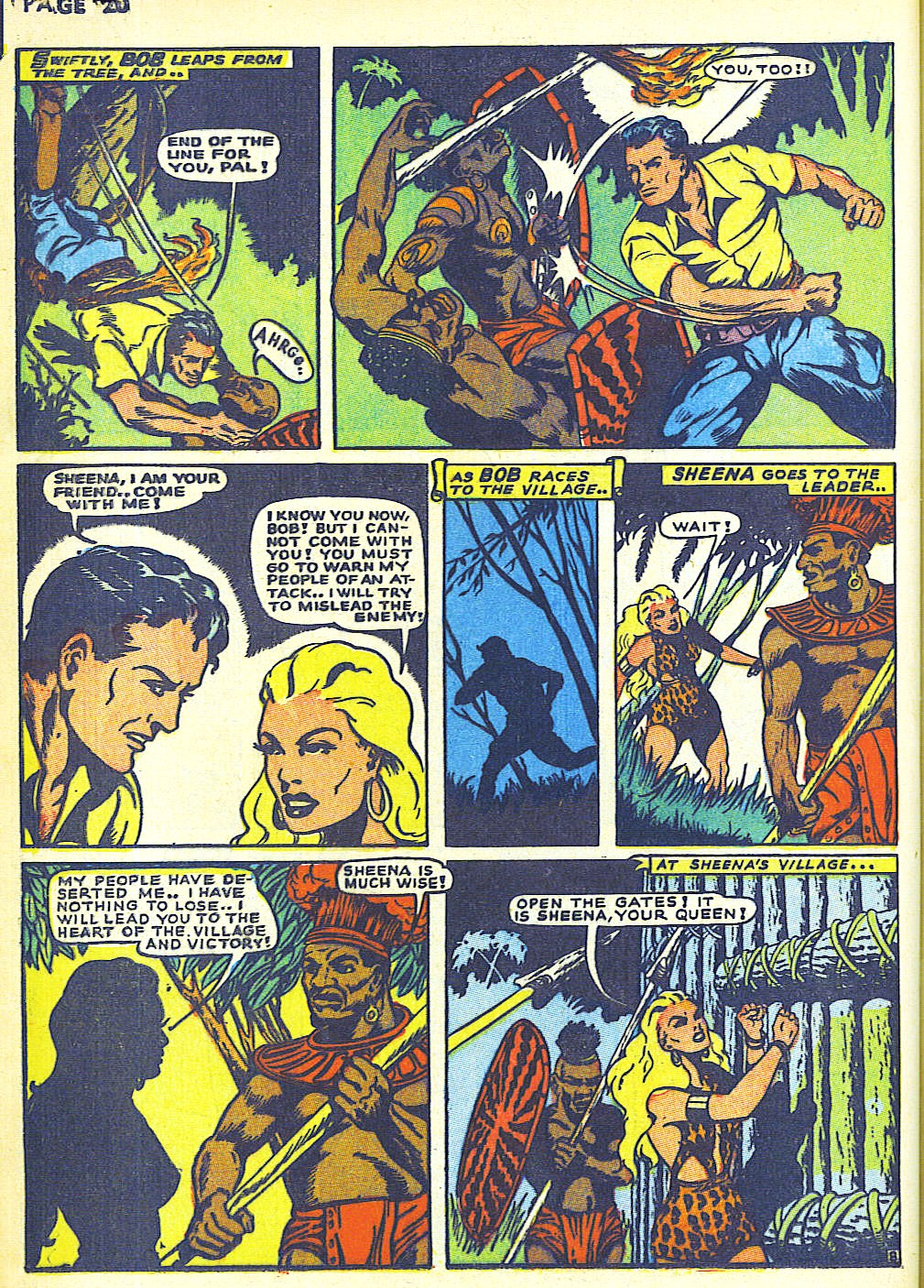 Read online Sheena, Queen of the Jungle (1942) comic -  Issue #2 - 22