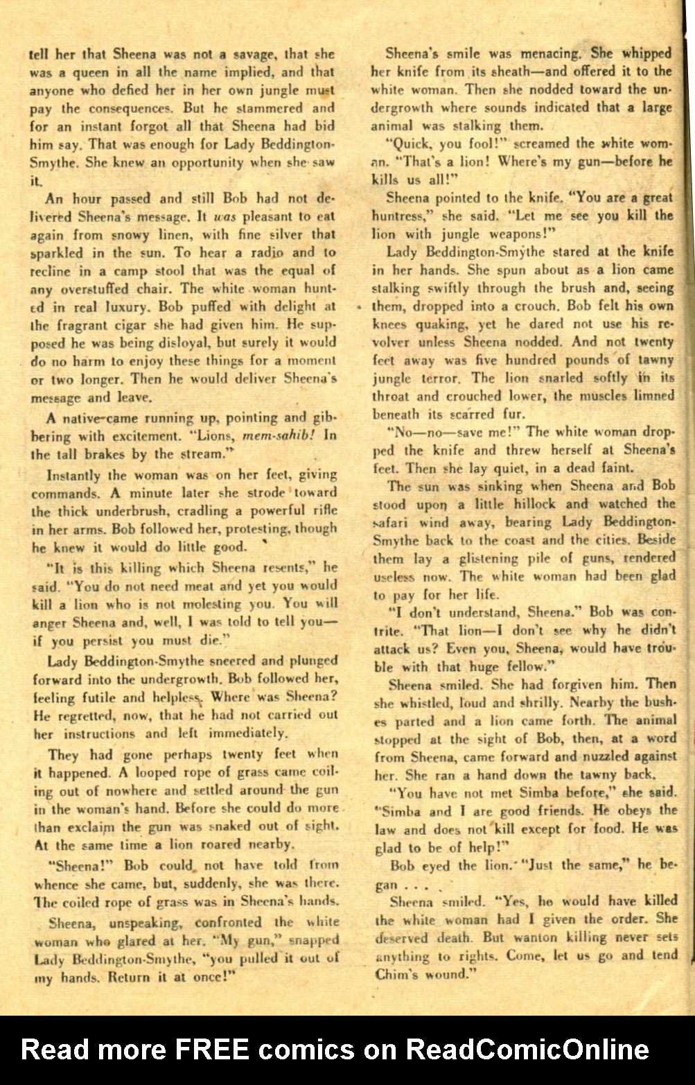 Read online Sheena, Queen of the Jungle (1942) comic -  Issue #6 - 38