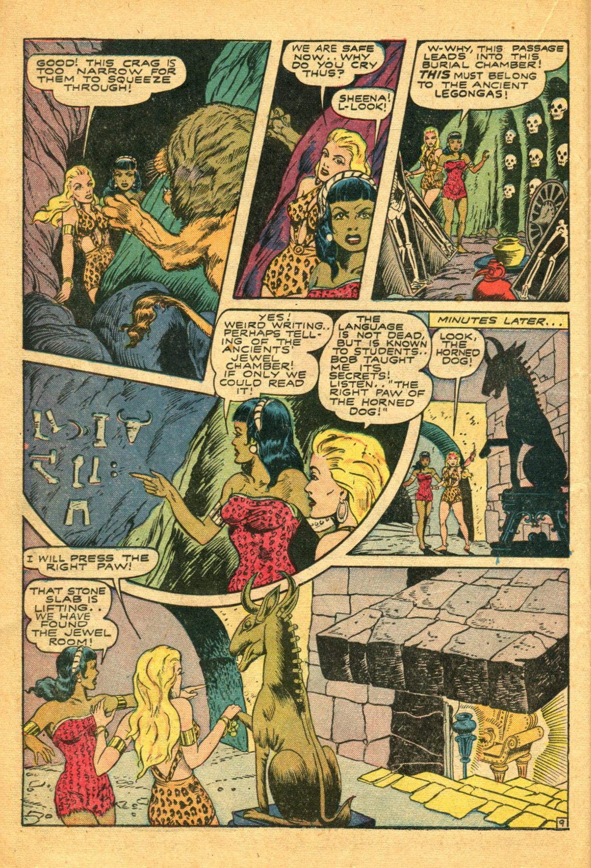 Read online Sheena, Queen of the Jungle (1942) comic -  Issue #5 - 34