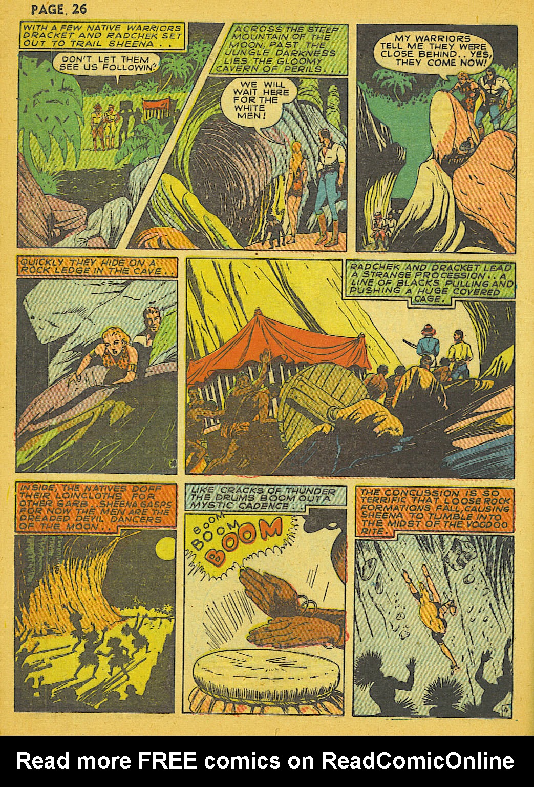 Read online Sheena, Queen of the Jungle (1942) comic -  Issue #1 - 26