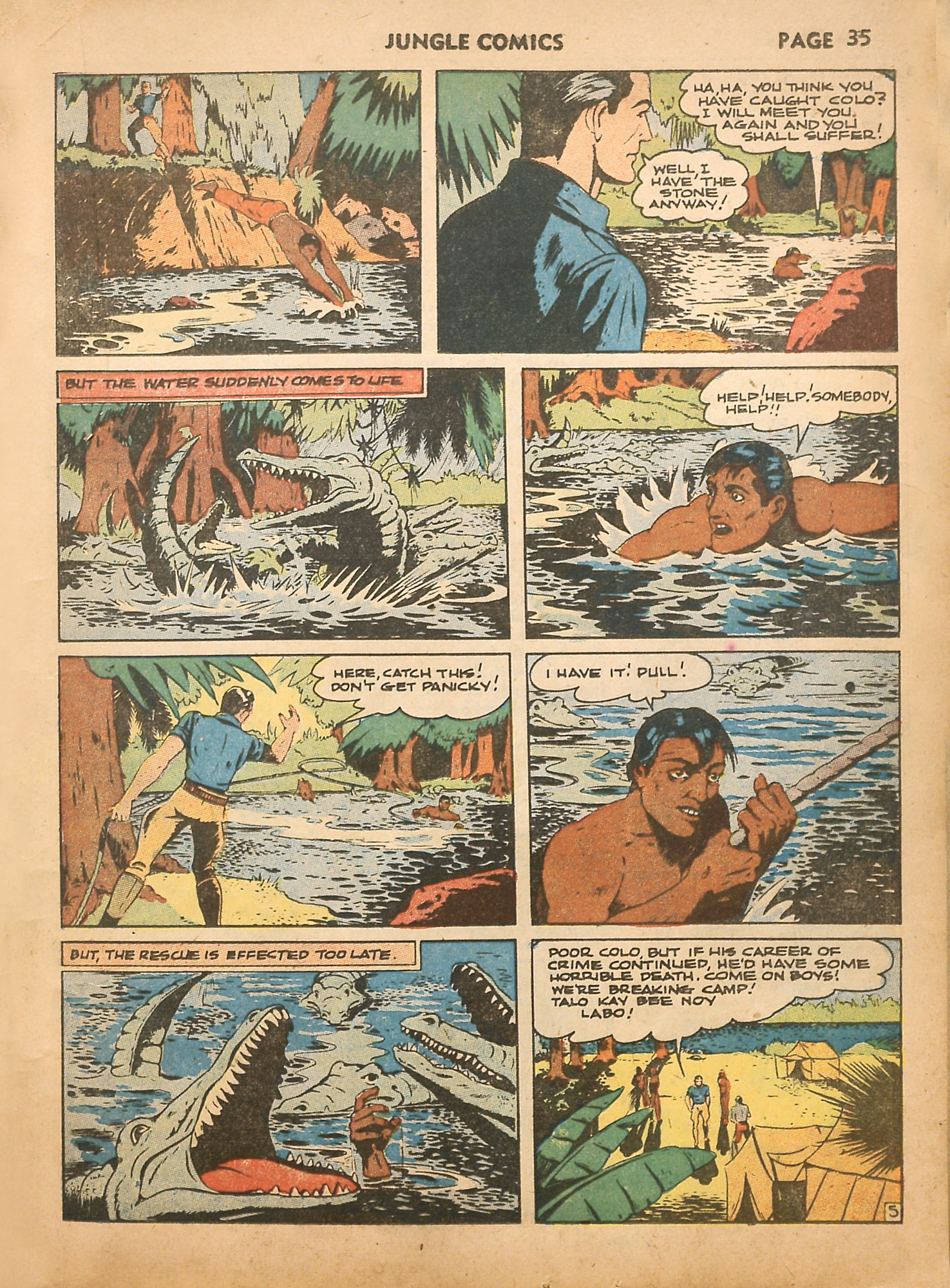 Read online Jungle Comics comic -  Issue #16 - 37