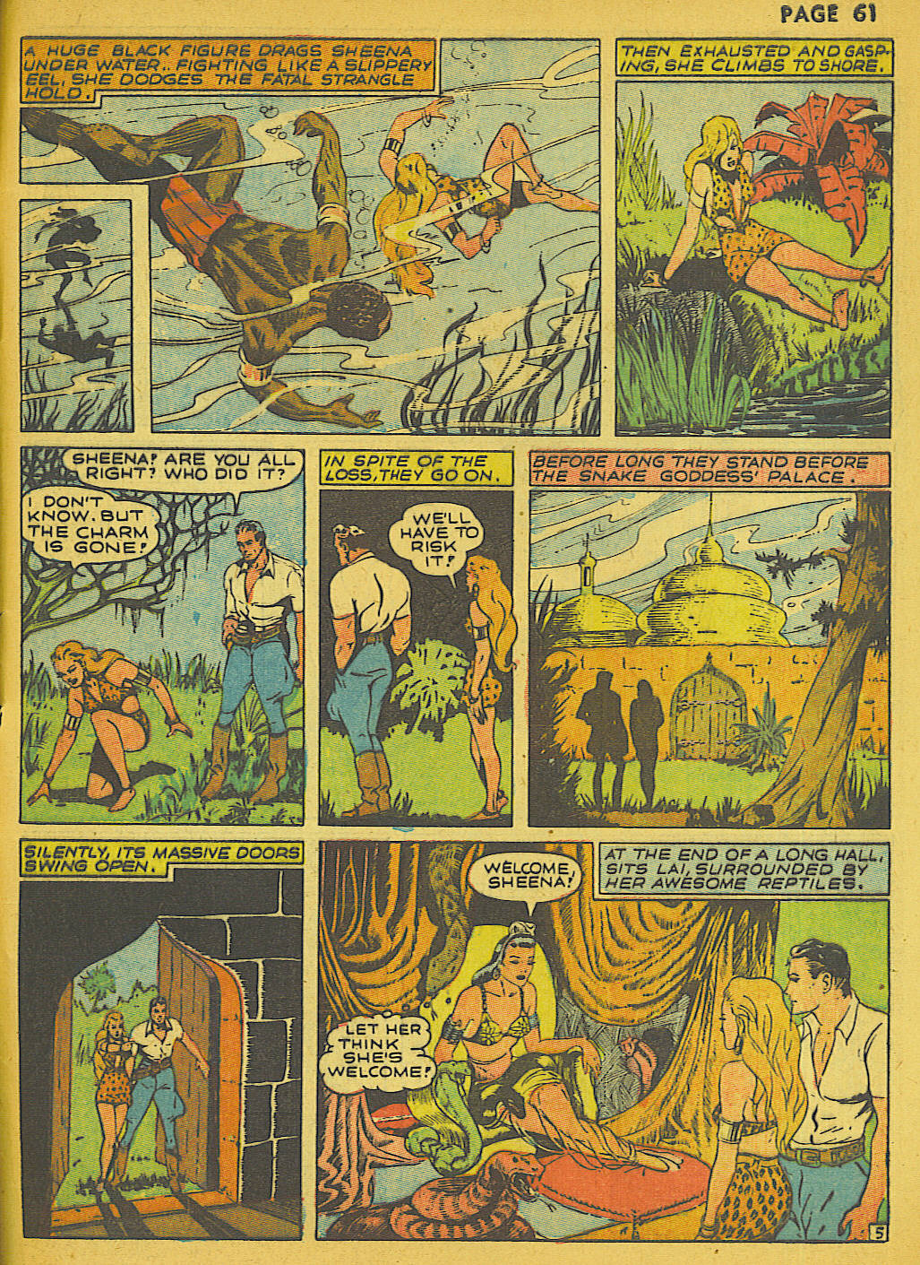 Read online Sheena, Queen of the Jungle (1942) comic -  Issue #1 - 60