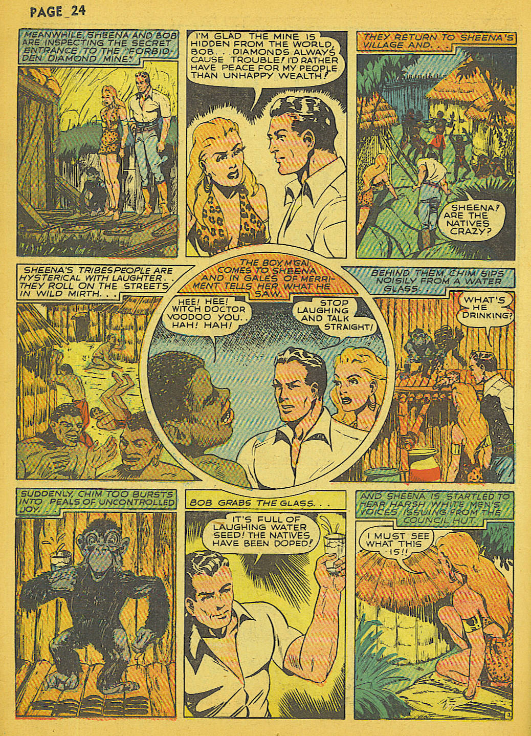 Read online Sheena, Queen of the Jungle (1942) comic -  Issue #1 - 24